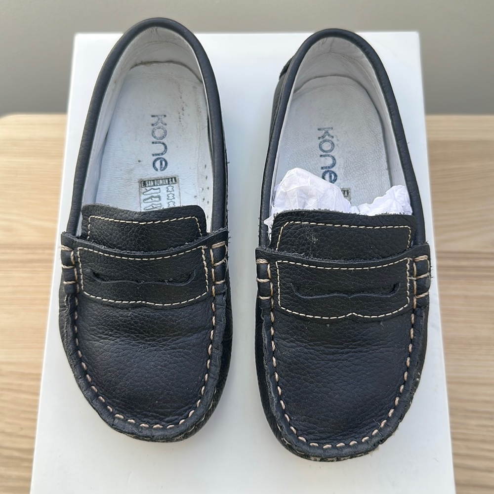 KONE Boy’s Loafer - Navy, Leather